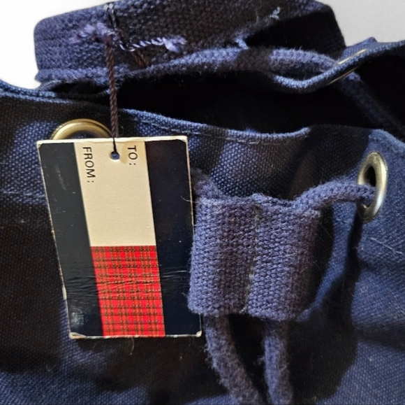 Vintage \'90\'s Tommy Hilfiger Blue Rucksack Bag/Backpack main image 4